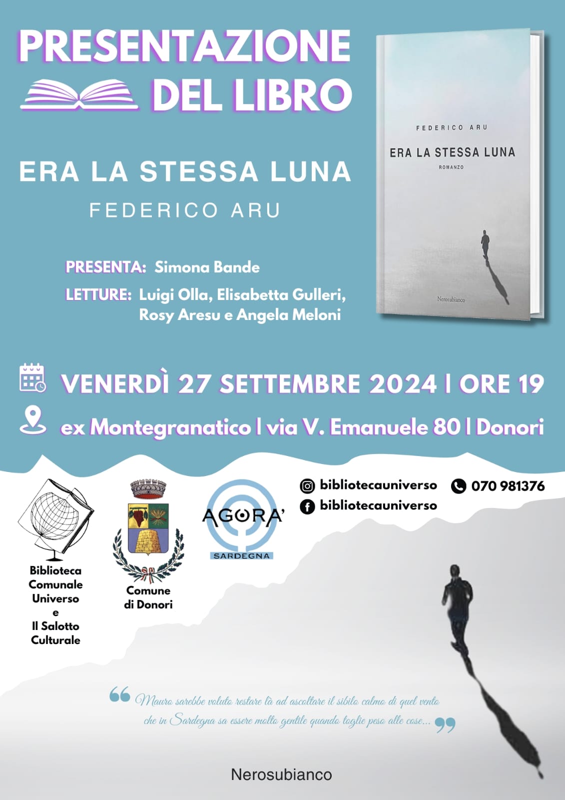 Presentazione libro Era la stessa Luna di Federico Aru