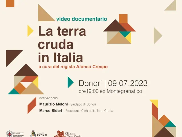 Domenica 9 Luglio 2023 alle ore 19:00 nei locali ex Montegranatico verrà proiettato il video documentario "La terra cruda in Italia"